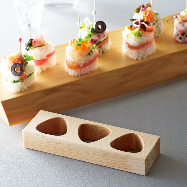Cypress Mini Rice Ball Mold 3 holes