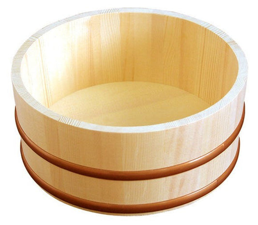 Bath/hot spring goods Natural wood bucket Thick mouth